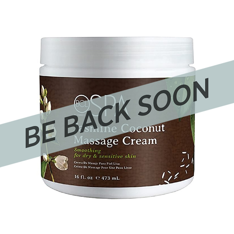 BCL SPA59118 Jasmine Coconut Massage Cream 16oz
