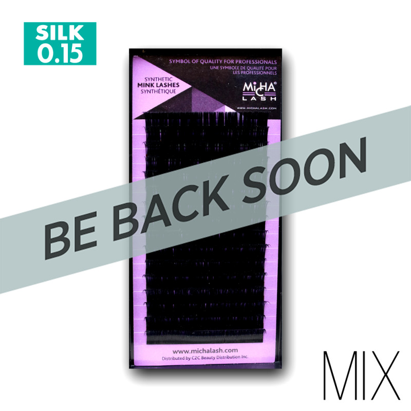 Micha Mix Tray J Curl Black Lashes - 0.15 x 8-13mm