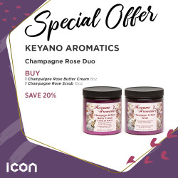 Keyano Champagne Rose Butter Cream / Scrub Offer K