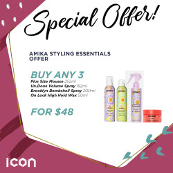 Amika Styling Essentials 3 for $48 Mix & Match Offer