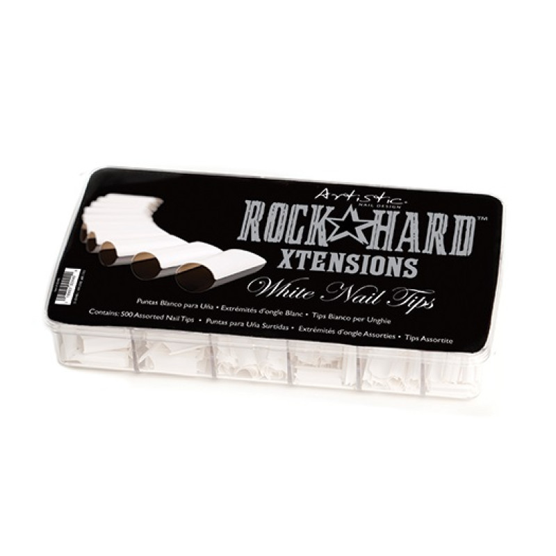 Artistic Rock Hard Xtensions White Nail 