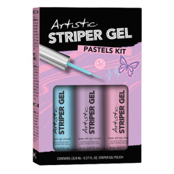 Artistic 3pc Striper Gel Kit (Pastels)