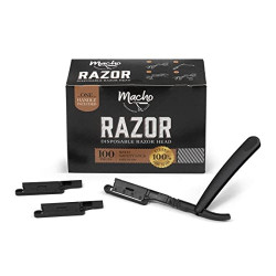 Better Barber Macho Disposable Razor Heads 100pk w/ Handle
