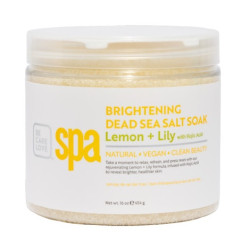 BCL SPA56911 Lemon + Lily Brightening Dead Sea Salt Soak 16oz