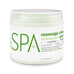 BCL SPA51106 Lemongrass + Green Tea Massage Cream 16oz