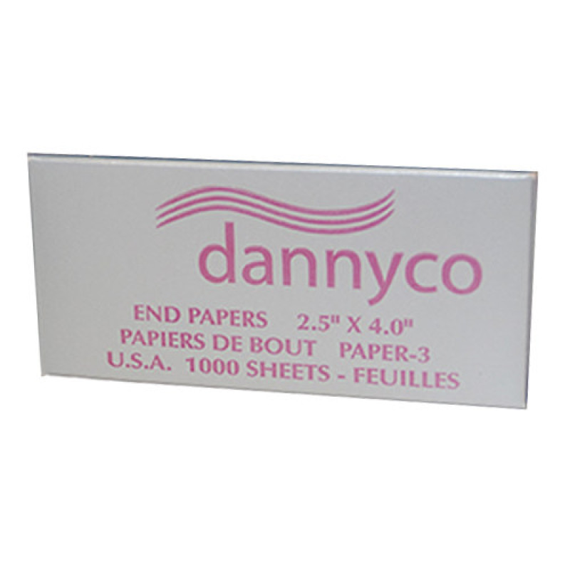 Dannyco PAPER-3C End Papers 2.5 x 4 (100