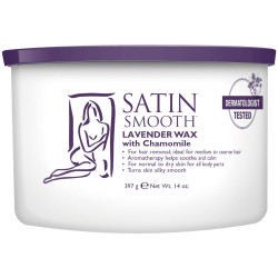 Satin Smooth SSW14LWG Lavender Cream Wax with Chamomile 14oz