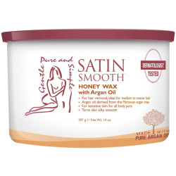 Satin Smooth SSW14HAG Honey Wax with Argan Oil 14oz