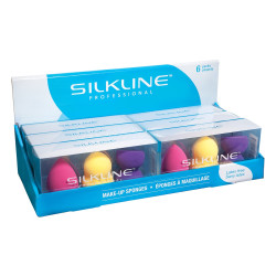 Silkline SPONGEKITC Latex-Free Makeup Sponge 6x3 Display