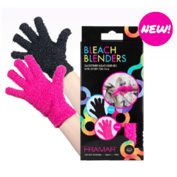 Framar GLV-BB-2PK Bleach Blenders Gloves (Black/Pink)