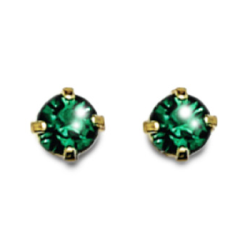 Inverness 85C 24K GP 3mm Emerald Tiffany May