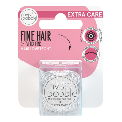 Invisibobble EXTRA CARE Crystal Clear 3pc