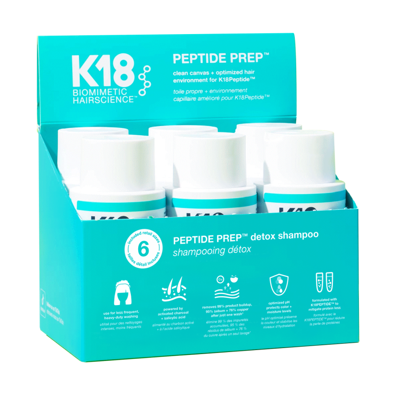 K18 Peptide Prep Detox Shampoo Retail 6p