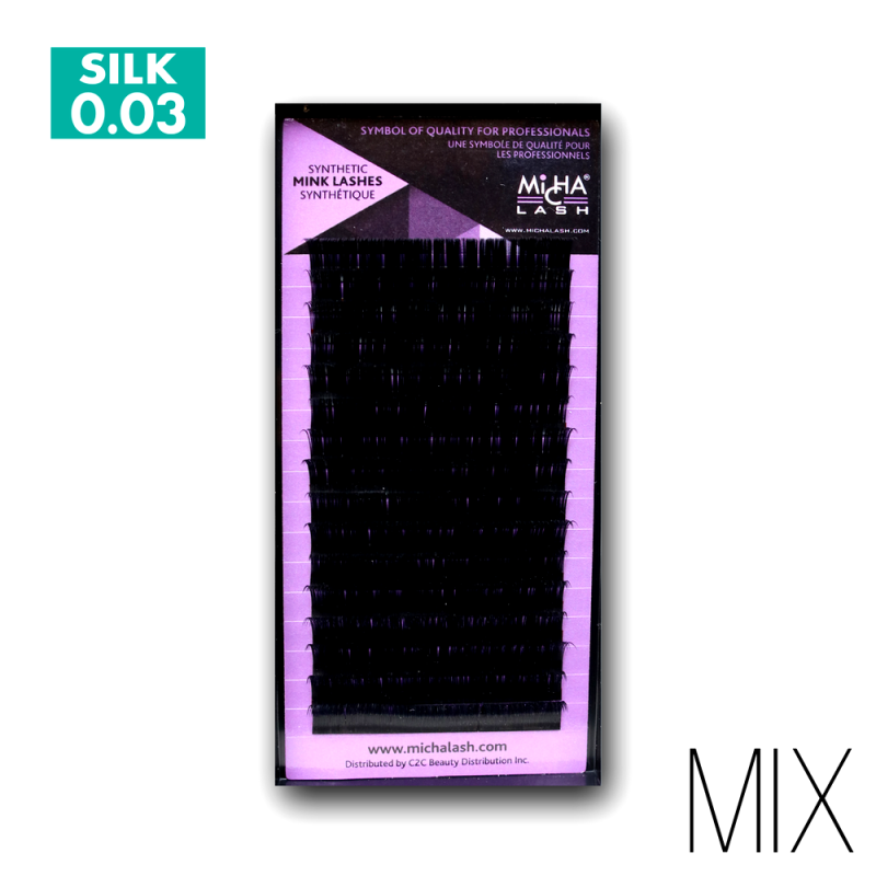Micha Mix Tray C Curl Black Lashes - 0.0