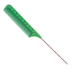 YS Park YS-102GR Carbon Pin Tail Comb (Green)
