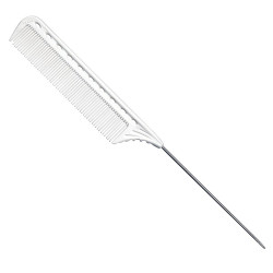 YS Park YS-102W Carbon Pin Tail Comb White