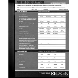 Redken Art of Consultation Client Profile 100pk