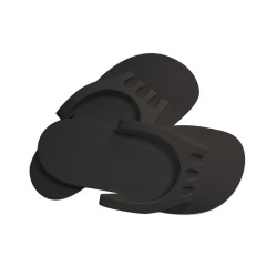 Dannyco PEDISLIPBKNC Black Toe Slippers (1)