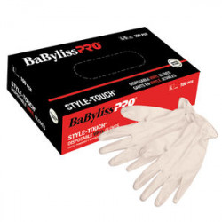 BabylissPro BESTOUCHLGUCC Clear Disposable Vinyl Gloves (Large)