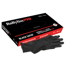 BabylissPro BES33710LGUCC Black Reusable Latex Gloves (Large)